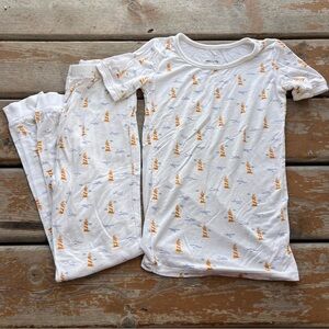 Silkberry Baby Bamboo 2 Piece Lighthouse Print Pajama Set - Size 6X
